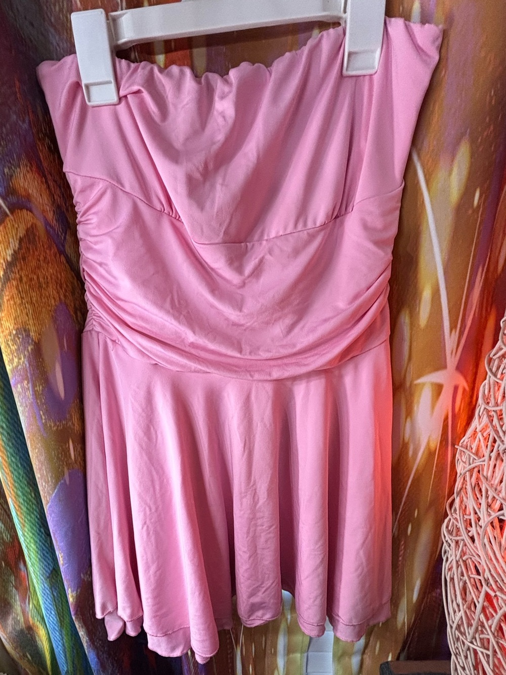 Strapless Pink Mini Dress ✨